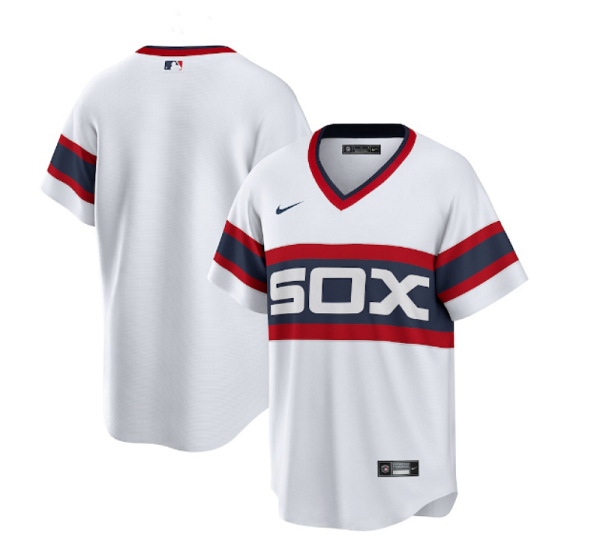 Chicago White Sox Blank White Cool Base Stitched Jersey